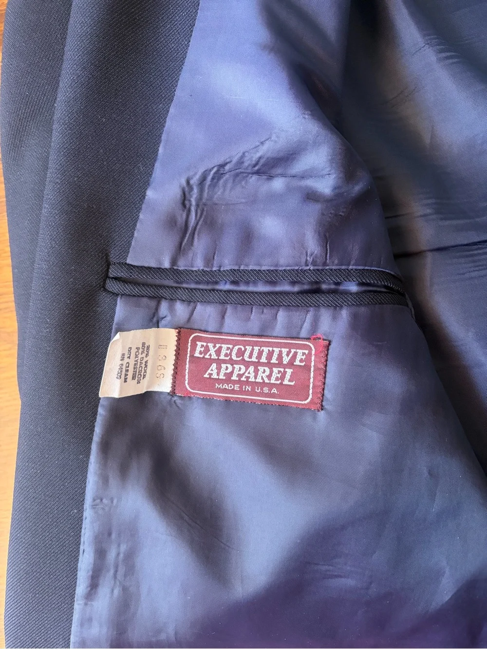 Men's Navy Blazer with Silver Cuff Accents